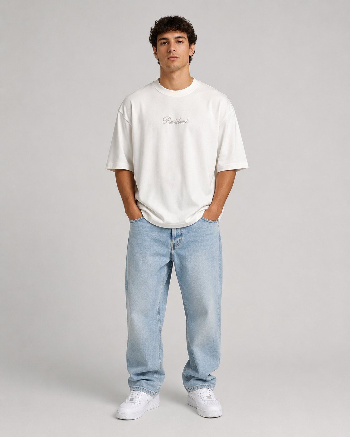 Grossista Mentex Homme - T-shirt Resident Bianca
