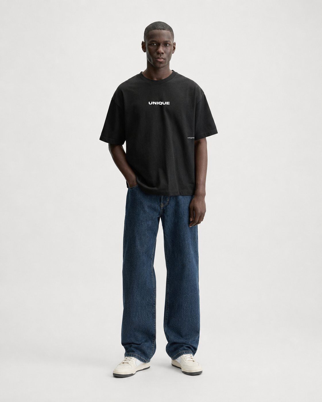 Grossista Mentex Homme - T-shirt Nera Oversize UNICA