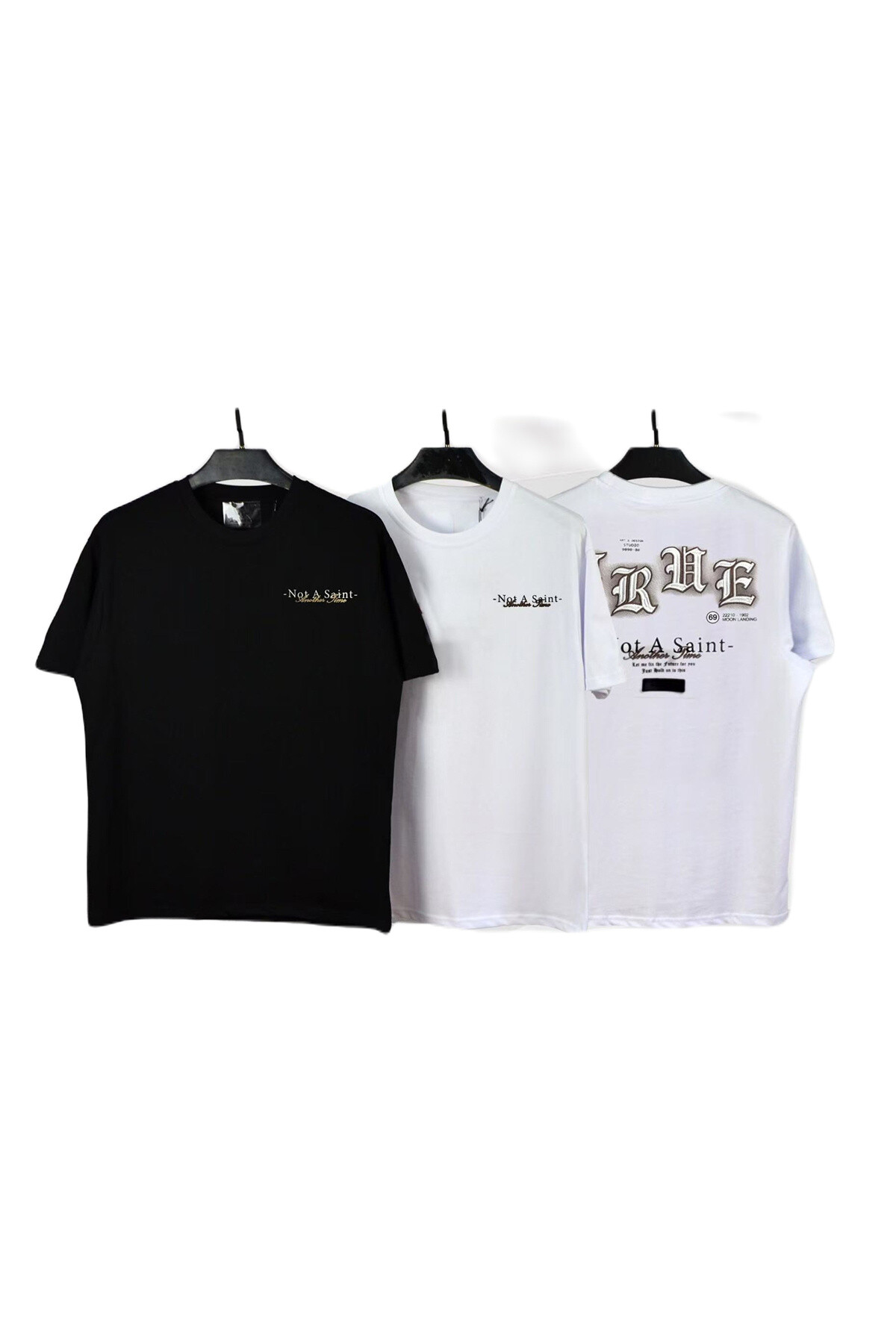 Mayorista Mentex Homme - Camiseta une Man Mangas cortas con cuello redondo con patrón "no un santo"