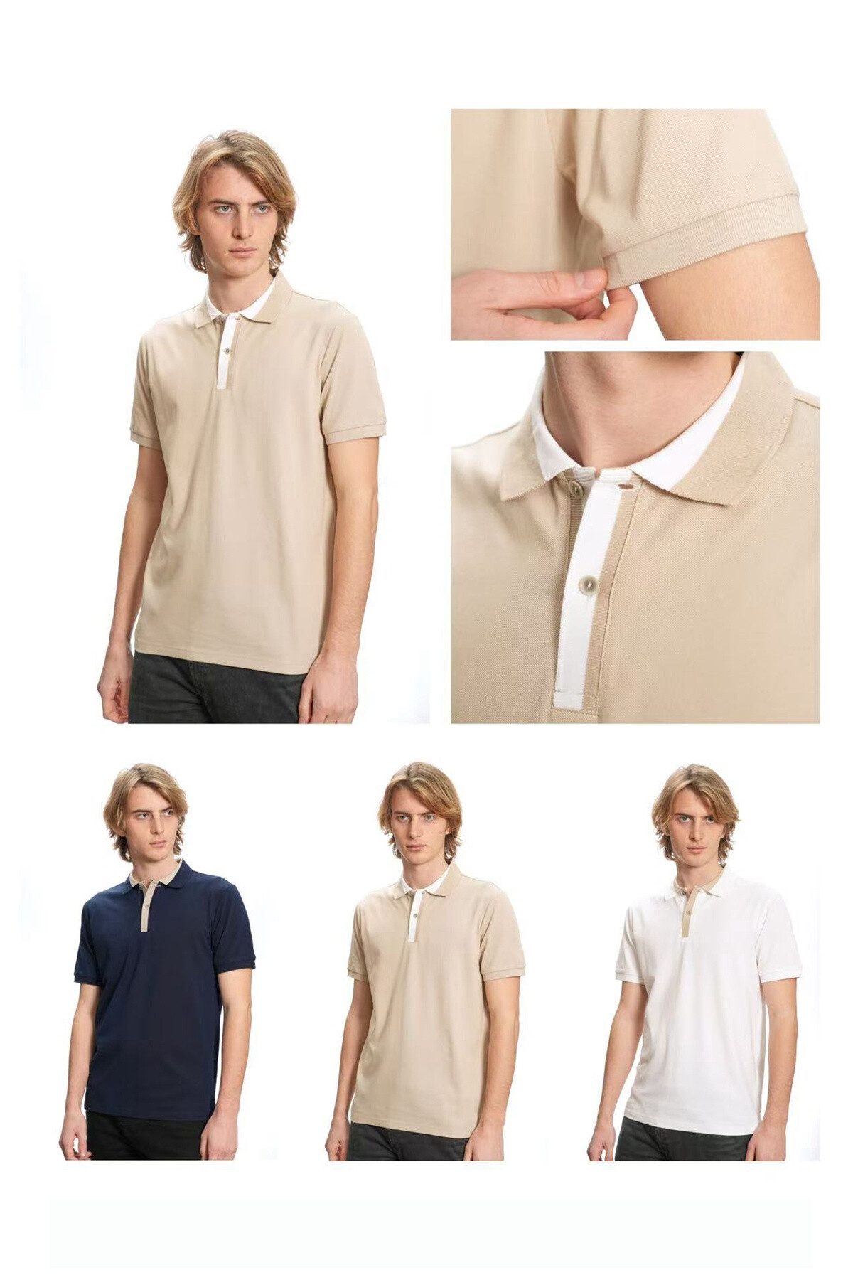 Mayorista Mentex Homme - Polos United Man Bordes de color simple