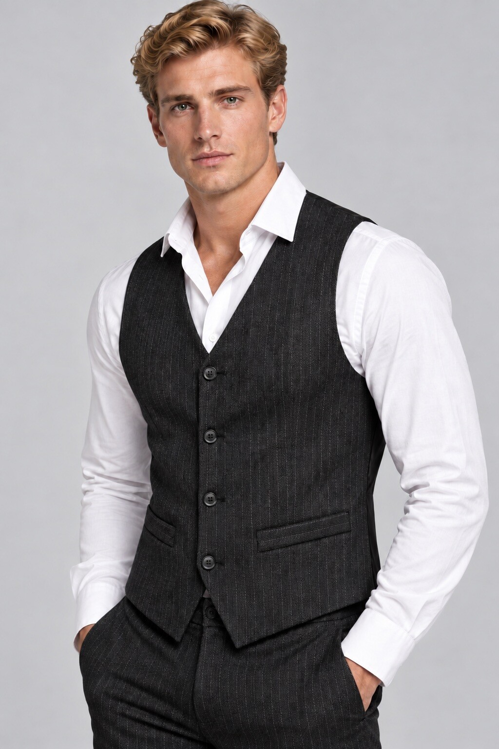 Mayorista Mentex Homme - Chaqueta de hombre con camisa abotonada