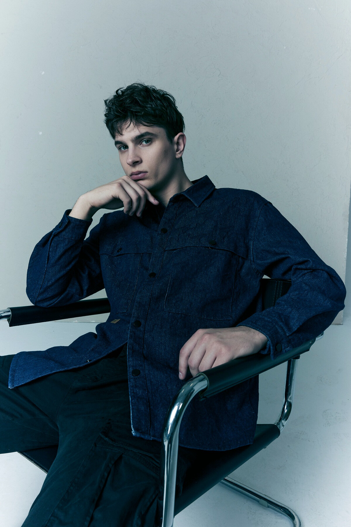 Wholesaler Mentex Homme - Denim jacket overshirt