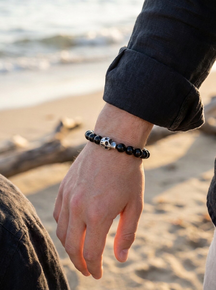 Grossiste Michael John Montres - Bracelets Homme Pierre naturel 7