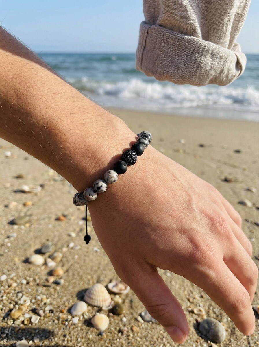 Grossiste Michael John Montres - Bracelets Homme Pierre naturel 10