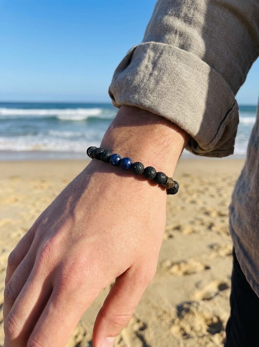 Grossiste Michael John Montres - Bracelets Homme Pierre naturel 8