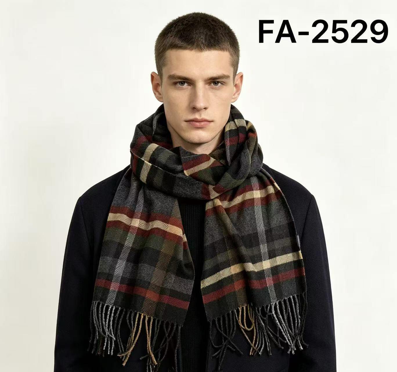 Wholesaler MONTE ALPI - CLASSIC MEN'S TARTAN SCARF WITH FRINGES AT THE ENDS