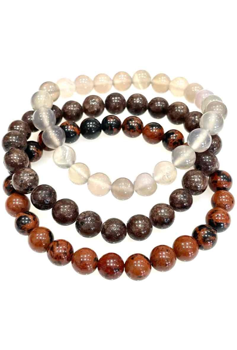 Wholesaler MY ACCESSORIES PARIS - Bracelet stone jasper and agate
