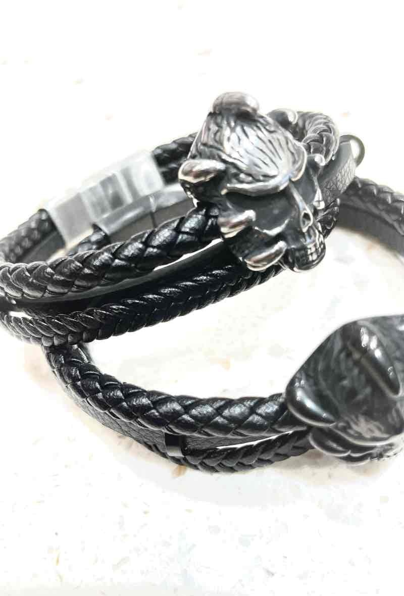 Grossiste MY ACCESSORIES PARIS - Bracelet cuir & acier