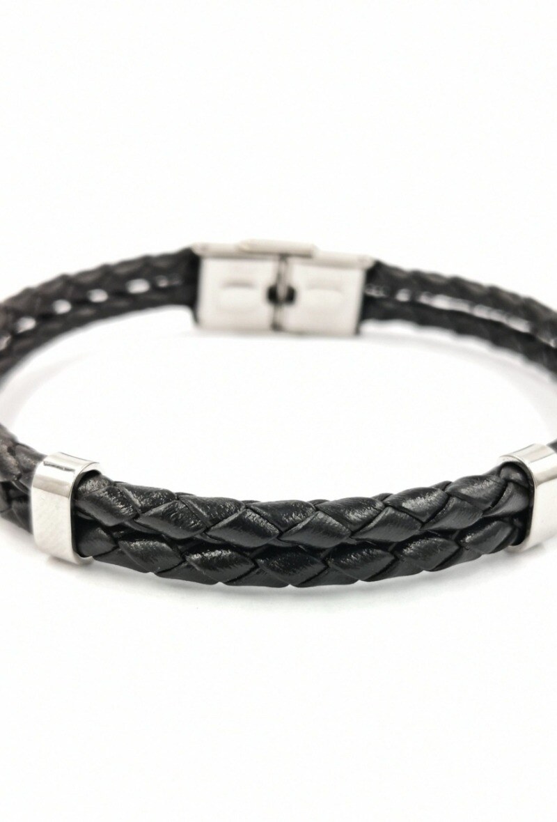 Großhändler MYLENE ET FELIX - Lederarmband Stahl