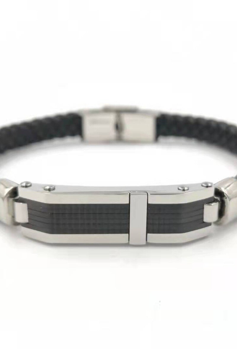Großhändler MYLENE ET FELIX - Lederarmband Stahl