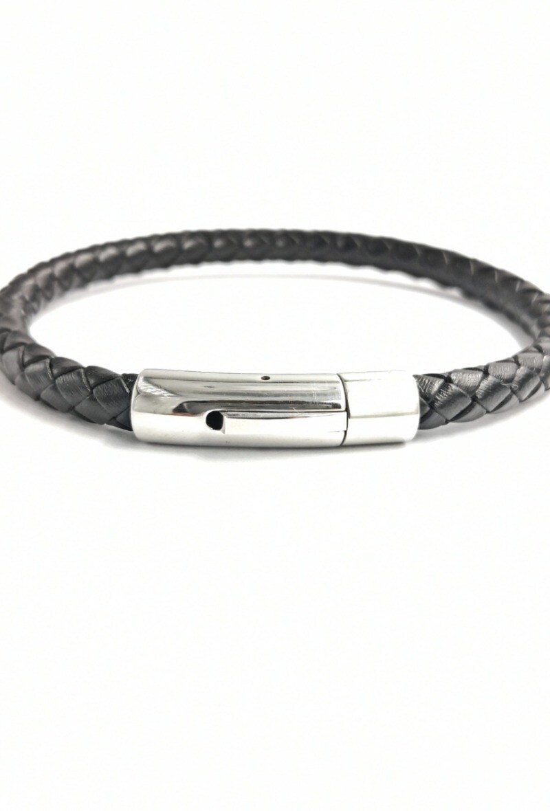 Großhändler MYLENE ET FELIX - Lederarmband Stahl
