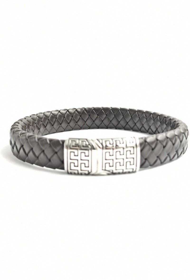 Großhändler MYLENE ET FELIX - Lederarmband Stahl