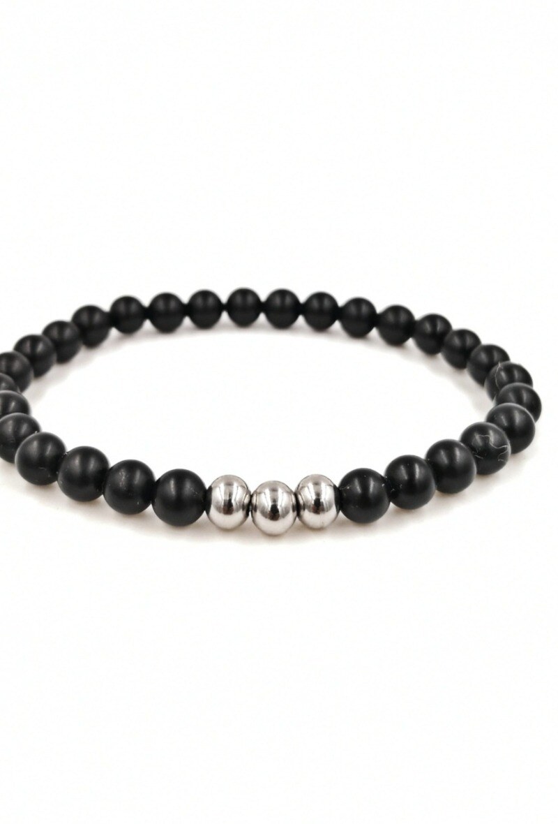 Mayorista MYLENE ET FELIX - Pulsera de Piedra de Lava y Acero