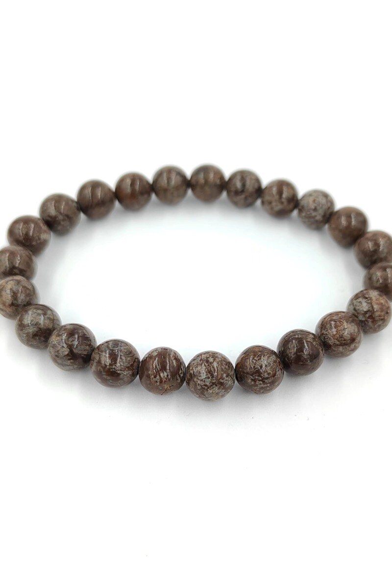 Großhändler MYLENE ET FELIX - Braunes Jaspis-Steinarmband für Männer