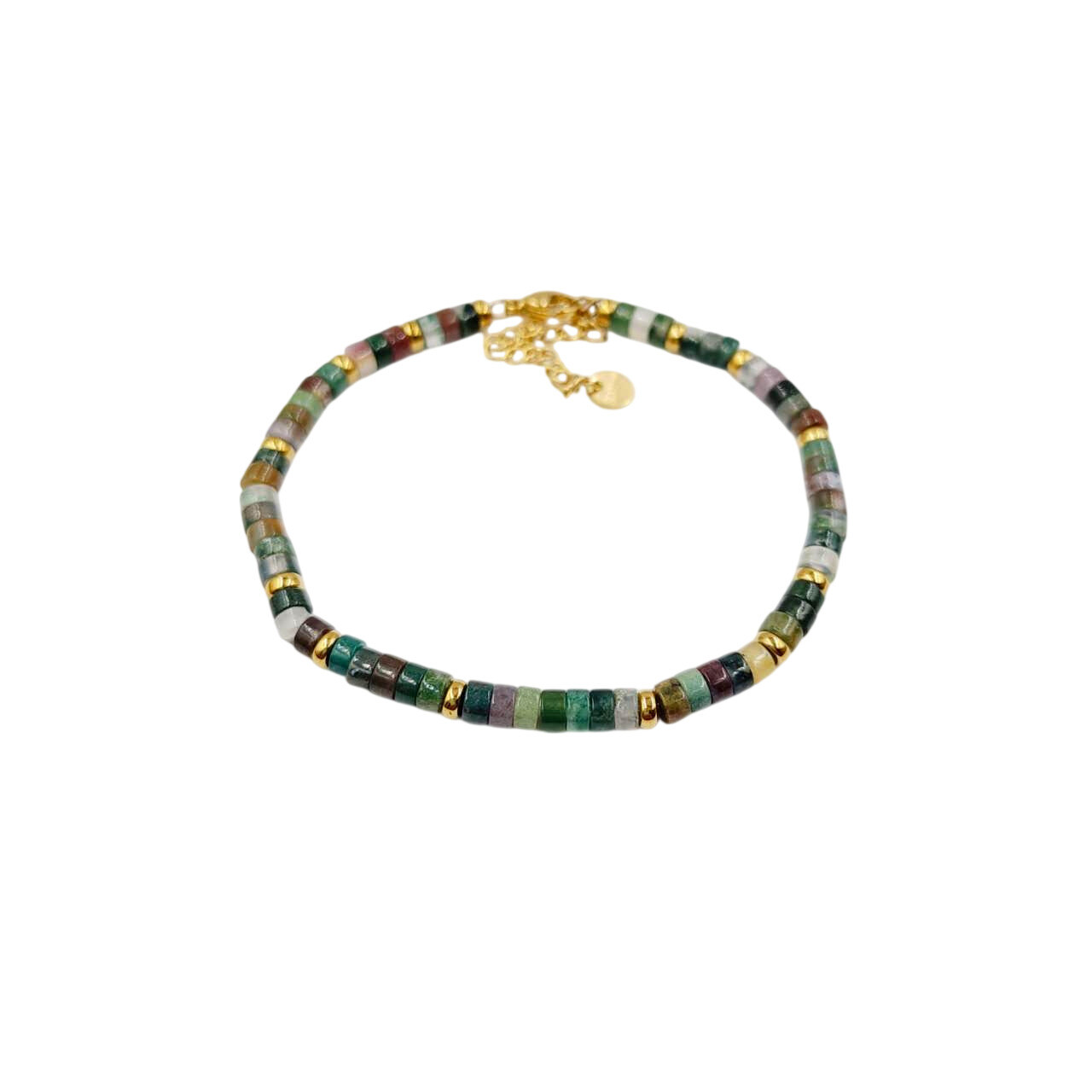 Großhändler MYLENE ET FELIX - Flacher Stein-Achat-Multi-Armband
