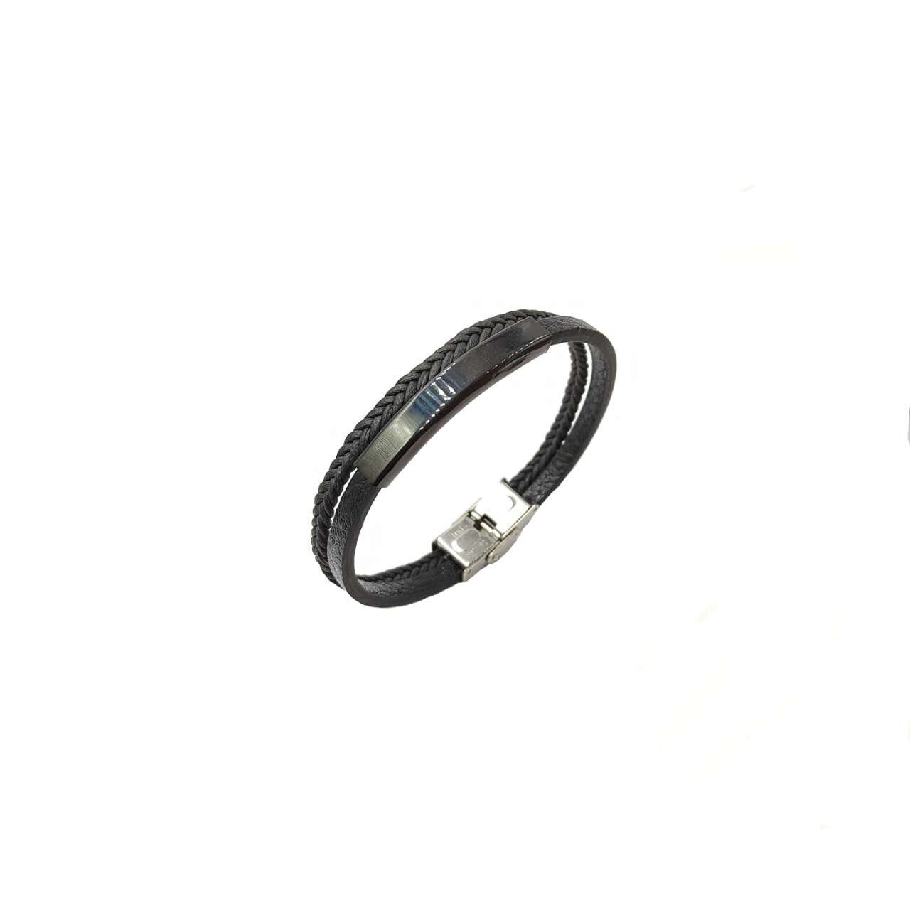 Wholesaler MYLENE ET FELIX - Leather bracelet 2 sides to engrave