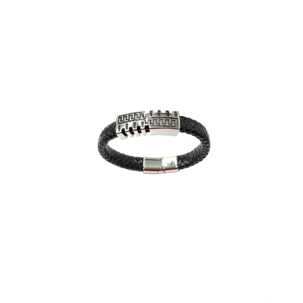 Wholesaler MYLENE ET FELIX - Greek pattern leather bracelet