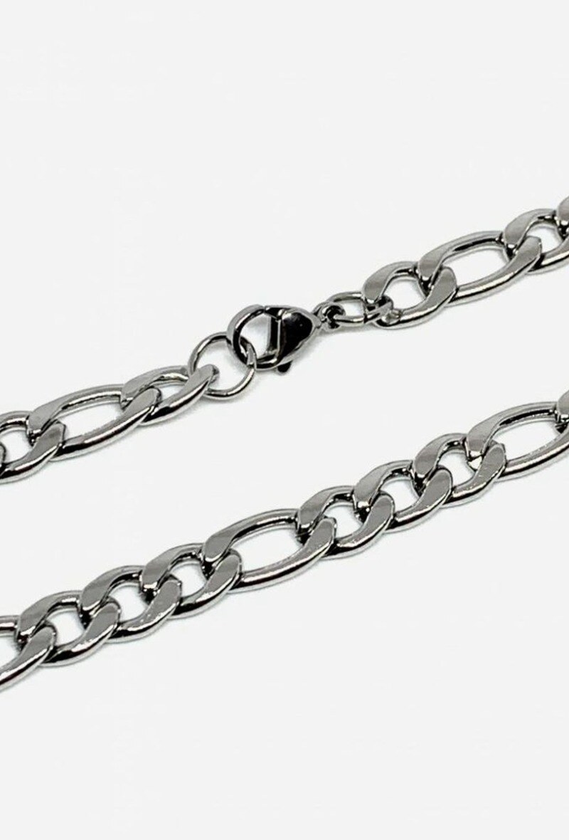 Mayorista MYLENE ET FELIX - Collar de acero malla figaro 1-3 L7mm