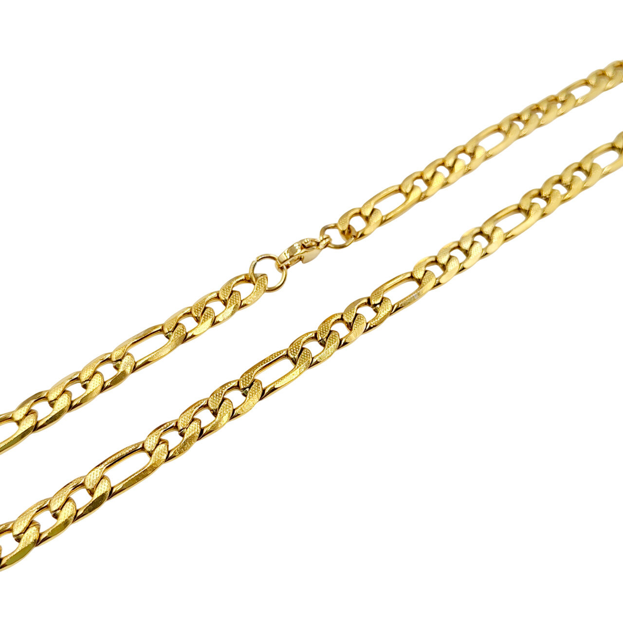 Großhändler MYLENE ET FELIX - Gravierte Figaro-Kette Breite 7,5mm x Länge 60cm