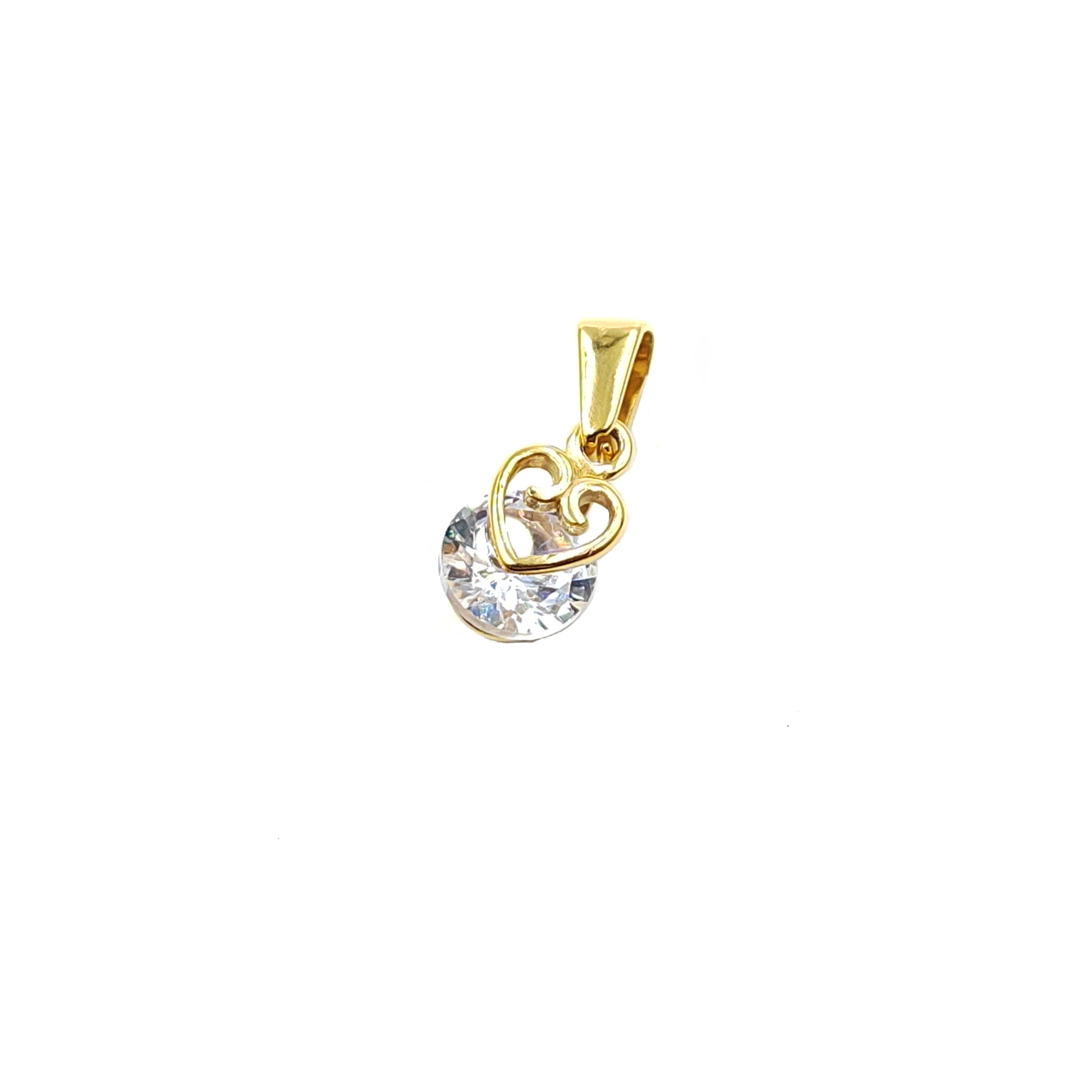 Wholesaler MYLENE ET FELIX - Rhinestone heart pendant