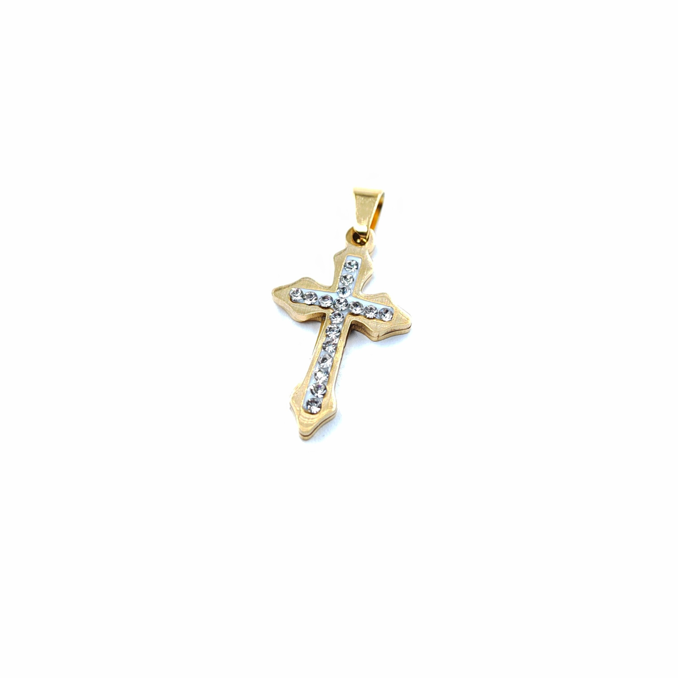 Wholesaler MYLENE ET FELIX - Cross pendant with rhinestones