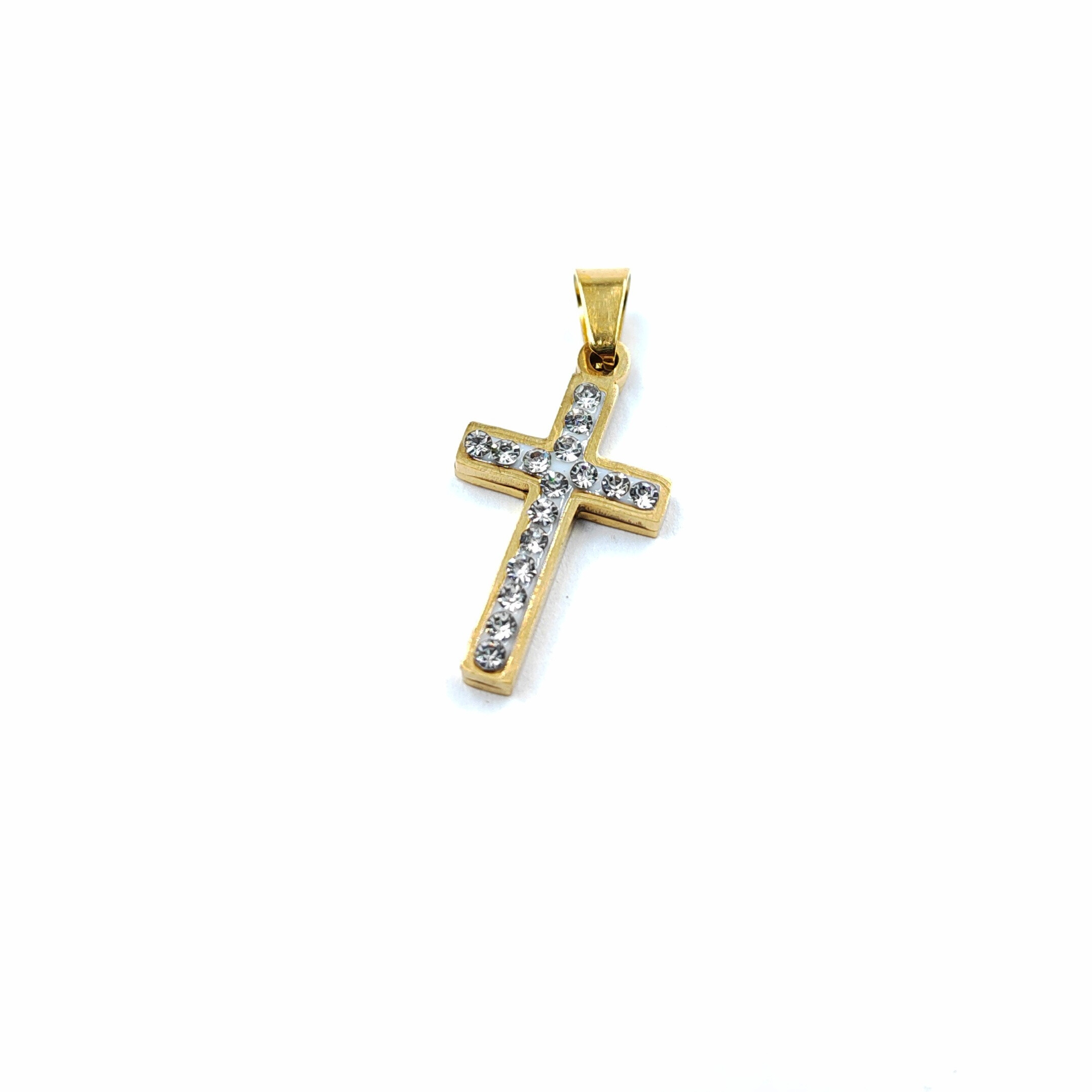 Wholesaler MYLENE ET FELIX - Cross pendant with rhinestones
