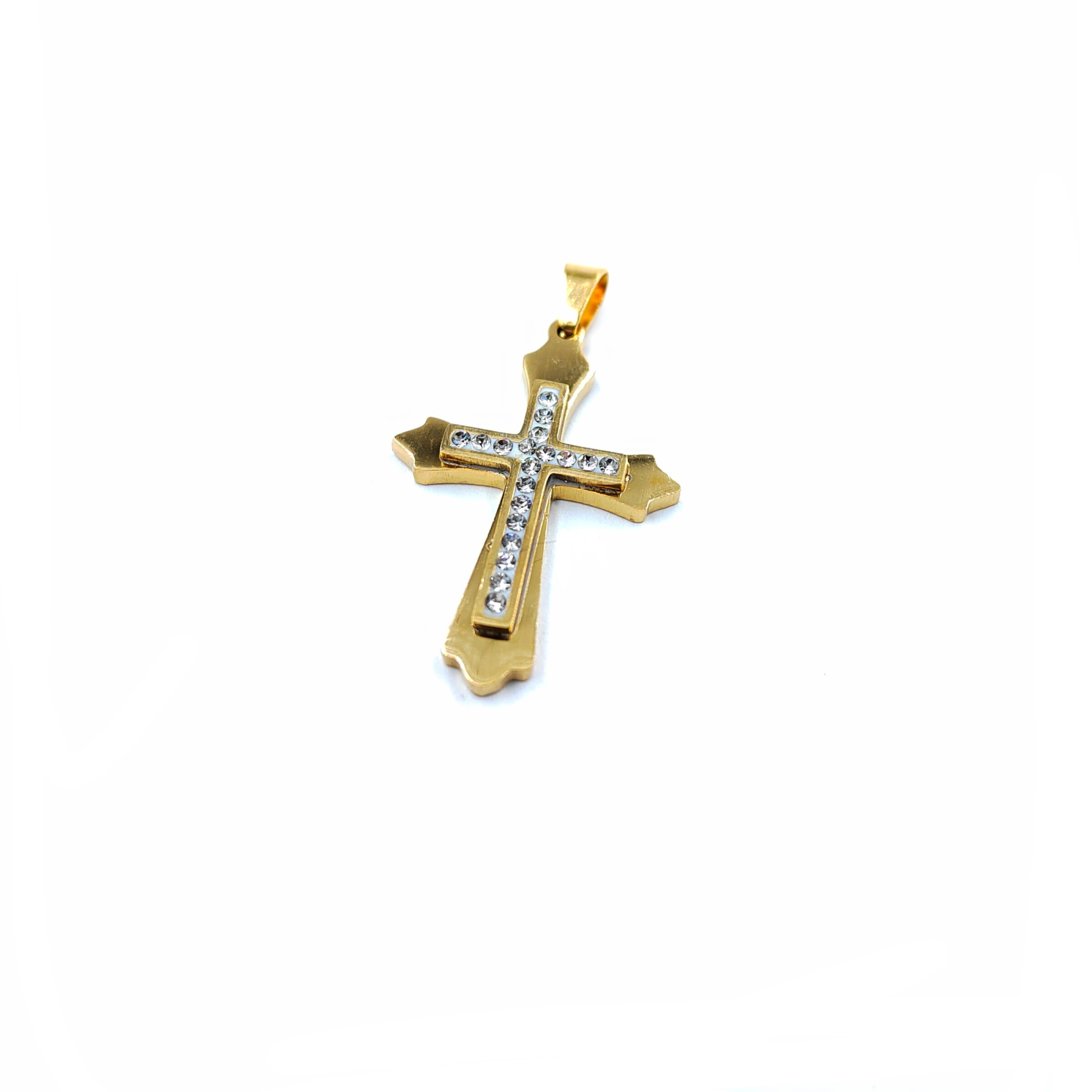 Wholesaler MYLENE ET FELIX - Cross pendant with rhinestones