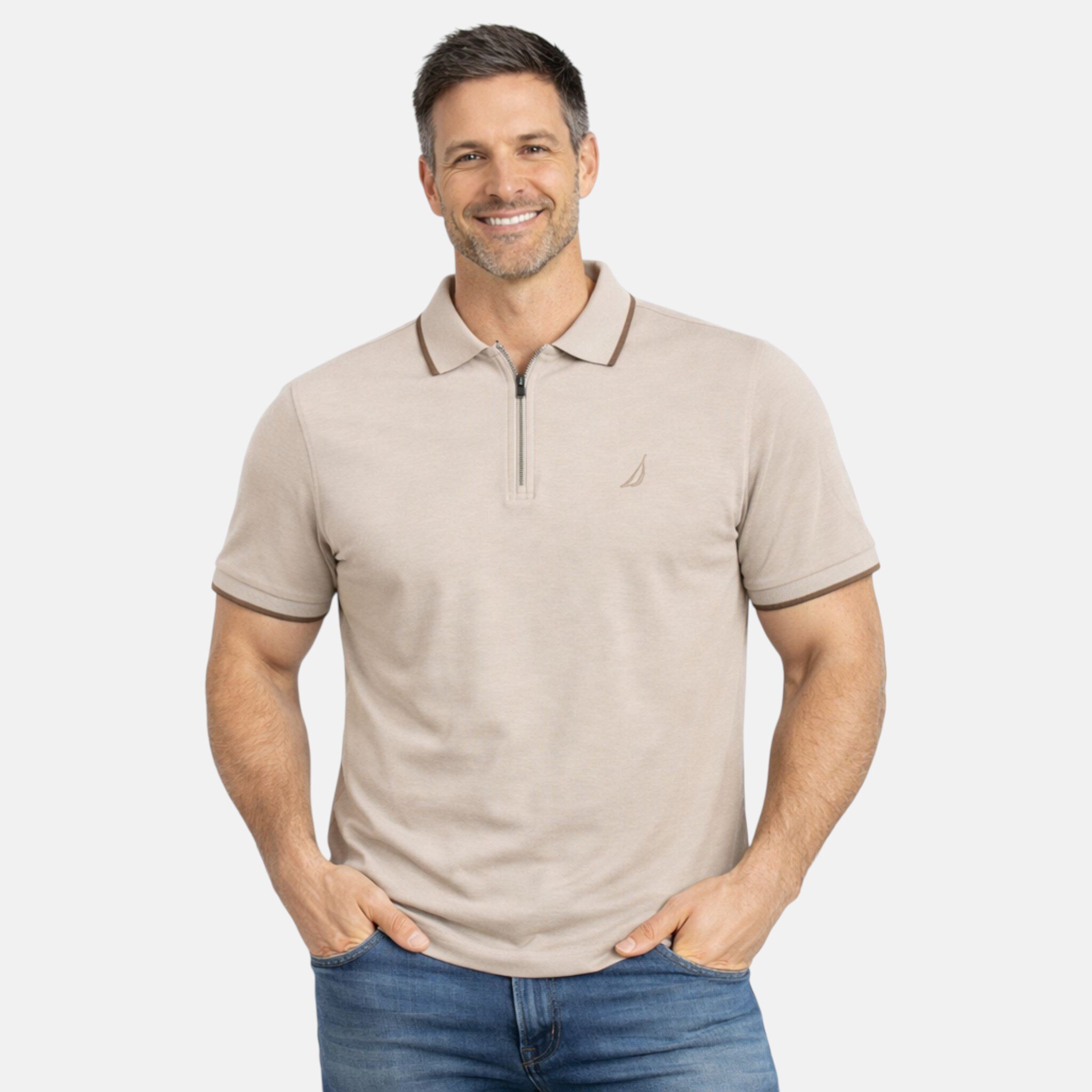 Großhändler Nautica - Nautica Herren Kurzarm-Poloshirt