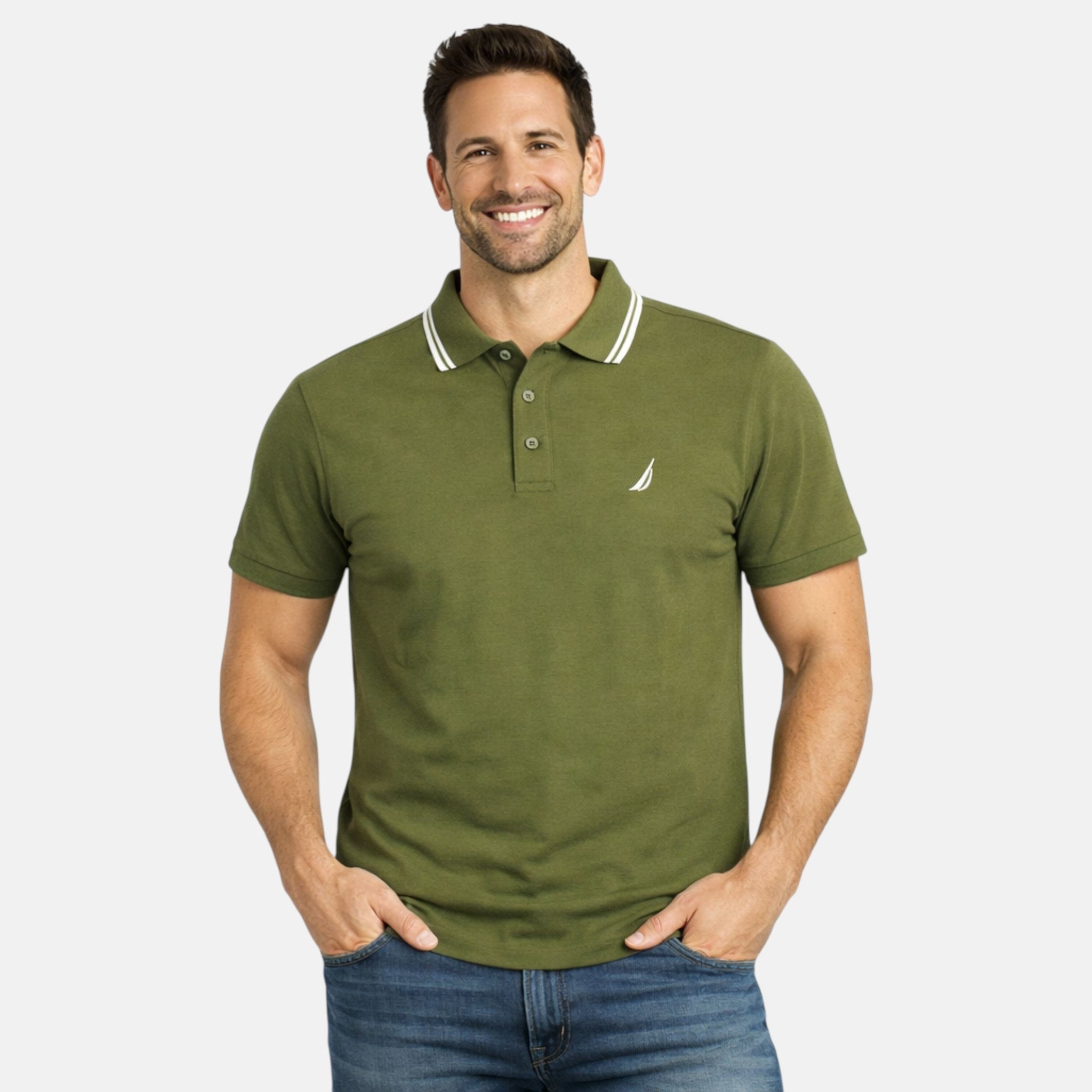 Großhändler Nautica - Nautica Herren Kurzarm-Poloshirt