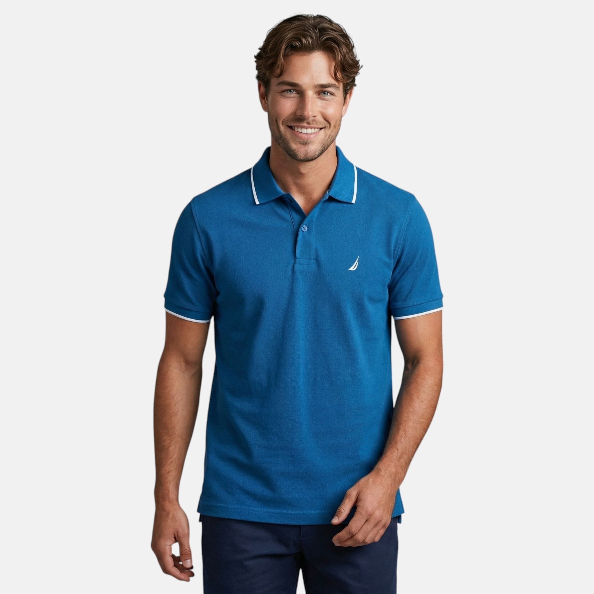 Großhändler Nautica - Nautica Herren Kurzarm-Poloshirt