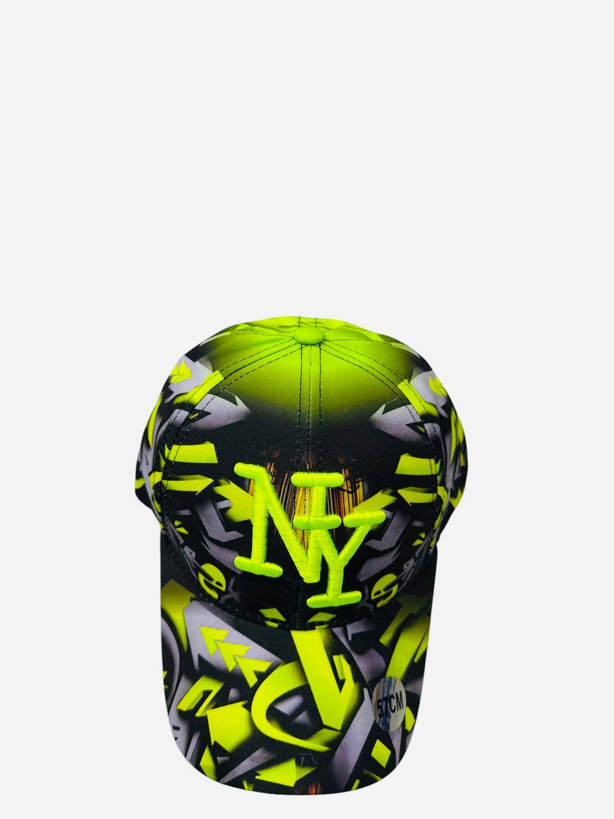 Mayorista NY - Gorra graffiti amarillo neón para adolescentes y adultos