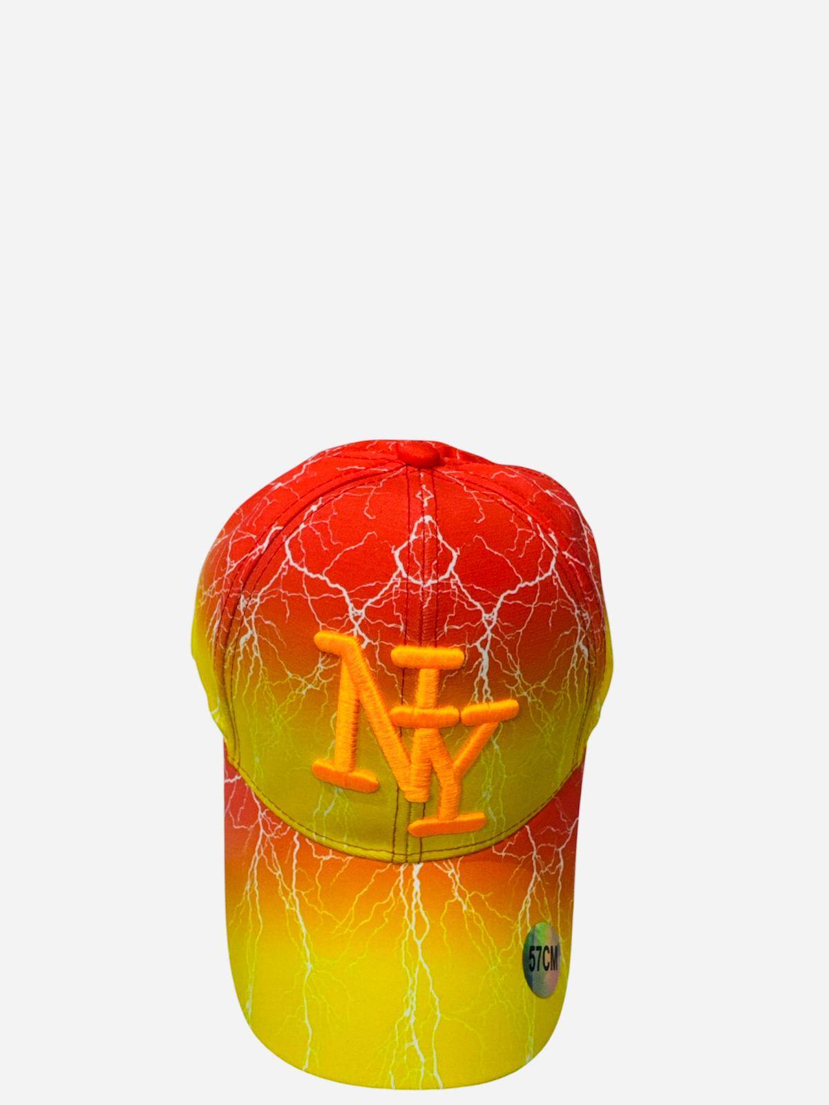 Großhändler NY - Neonorange NY-Kappe für Jugendliche und Erwachsene