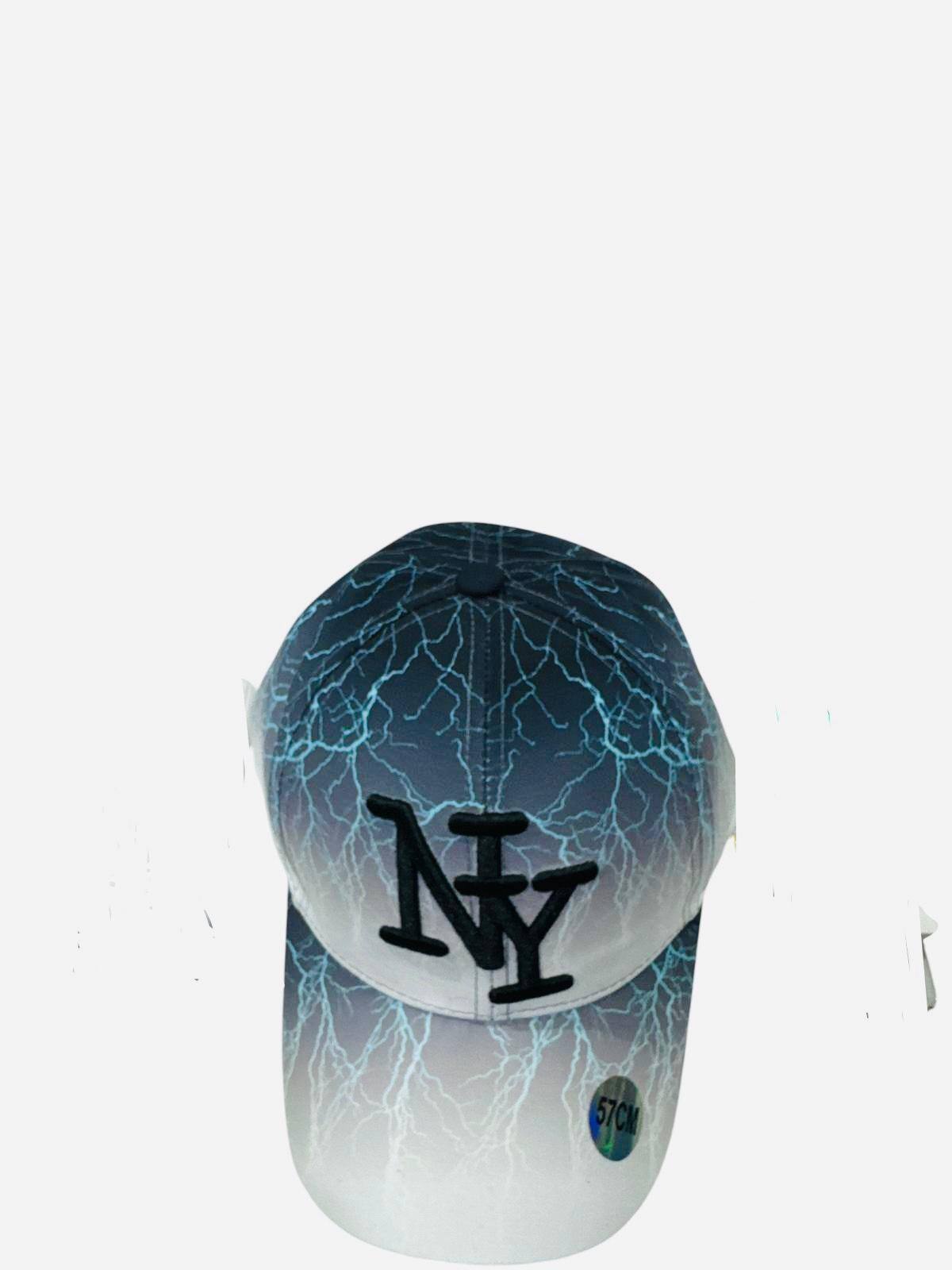 Grossiste NY - Casquette NY noir et gris électricité ados/adulte