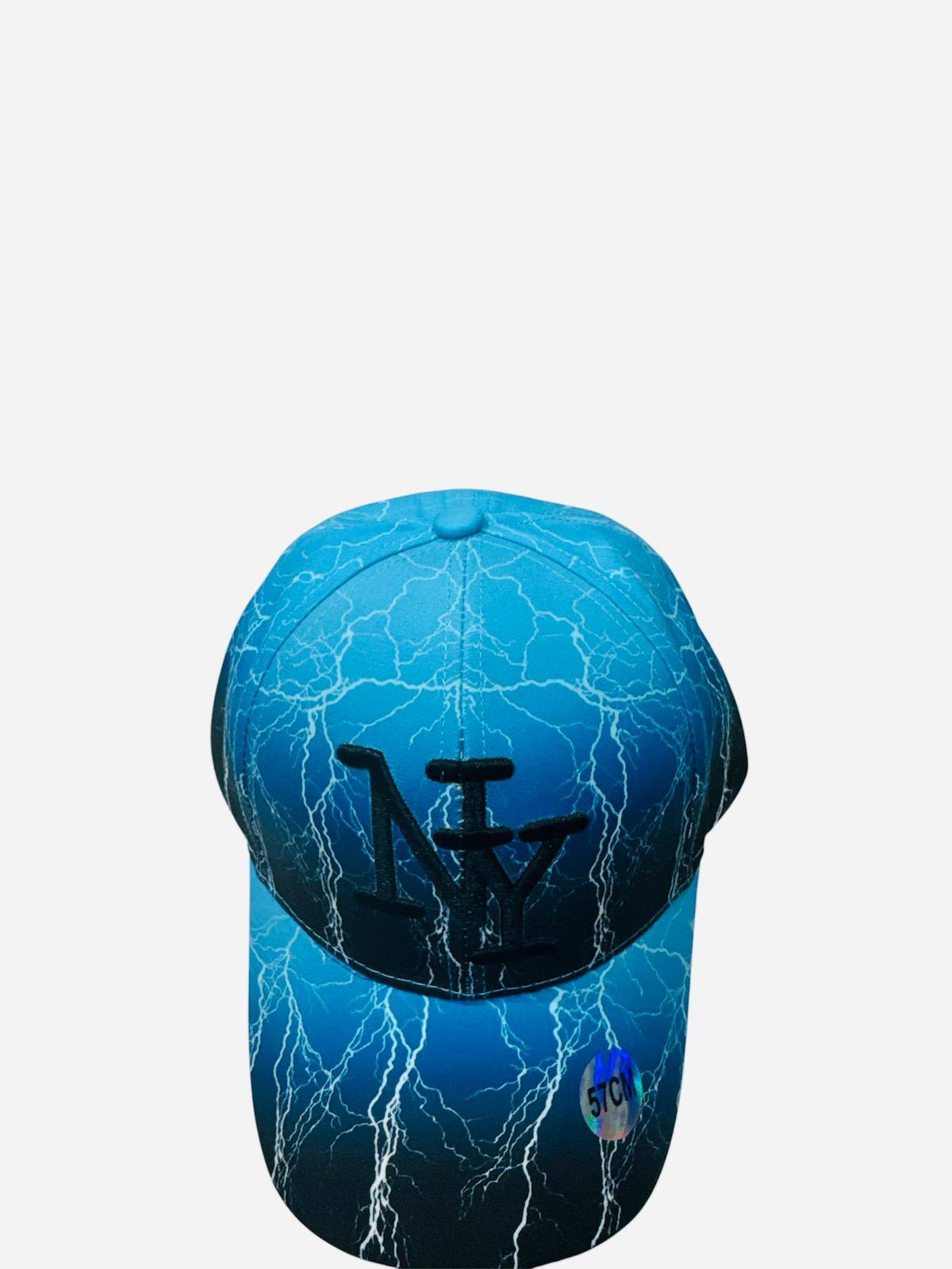 Grossiste NY - Casquette NY électricité bleu cyan ados/adulte