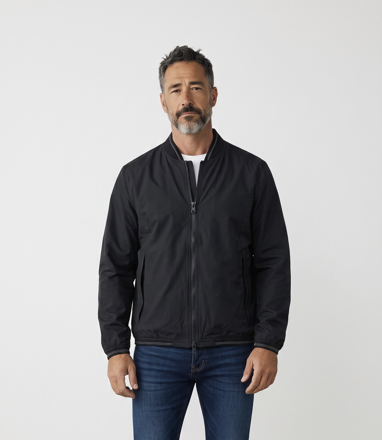 Mayorista Omnimen - Chaqueta Bomber para Hombre – Tejido Técnico Ligero