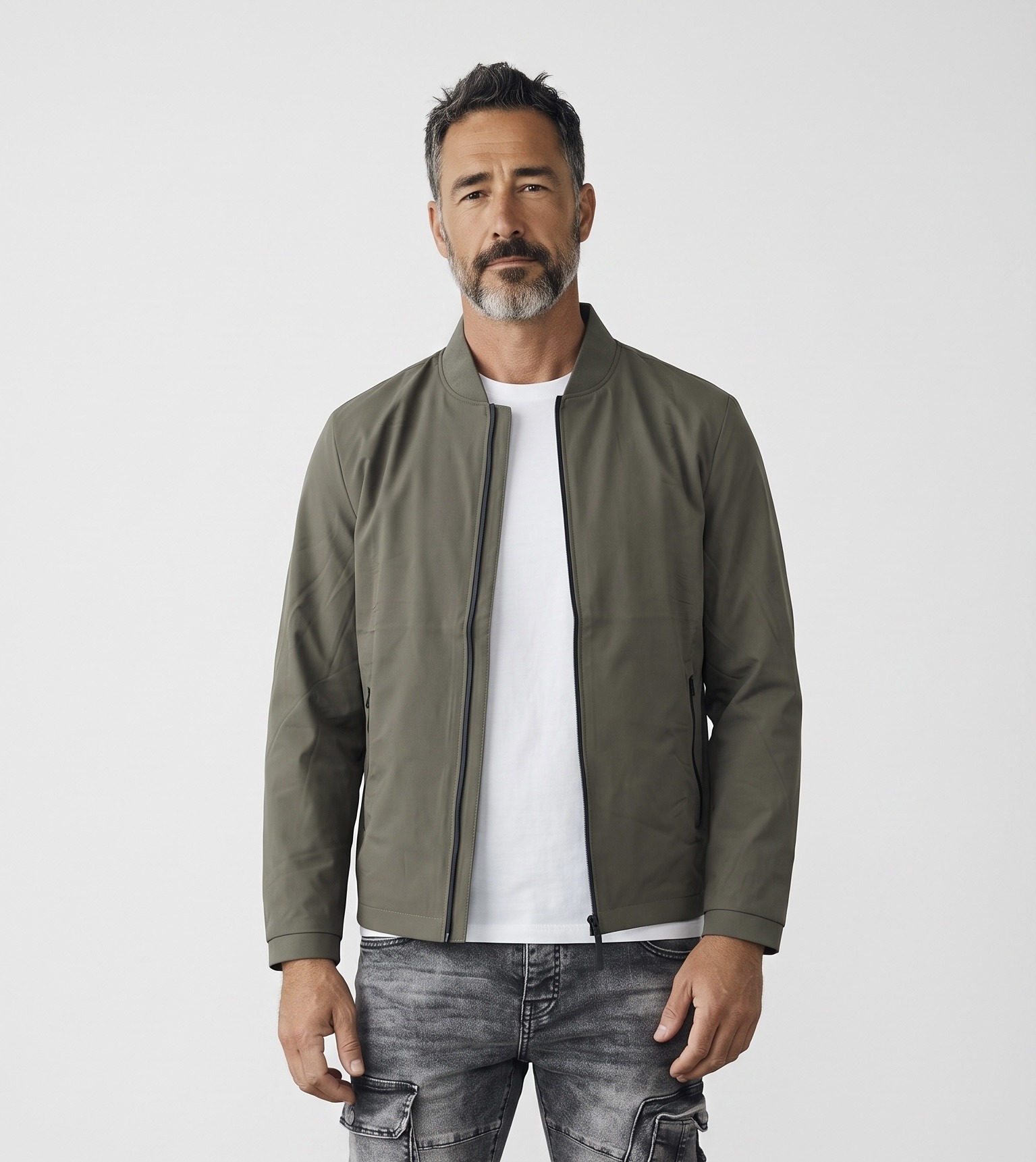 Mayorista Omnimen - Chaqueta Bomber Clásica para Hombre - Colección Otoño