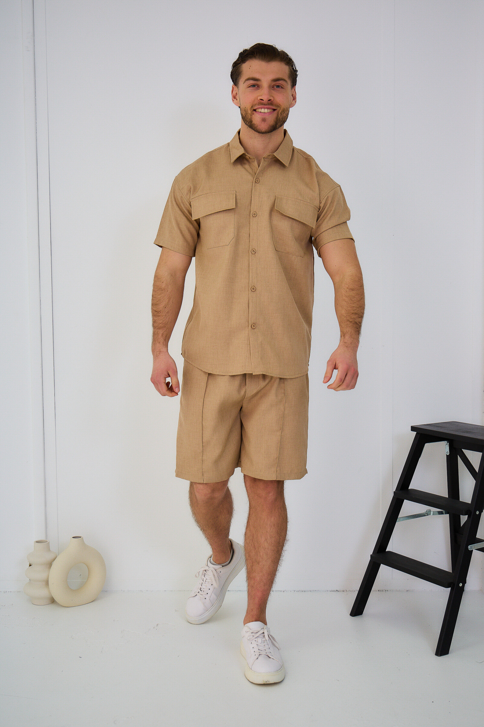 Wholesaler Omnimen - Short Sleeve Shirt and Shorts Set