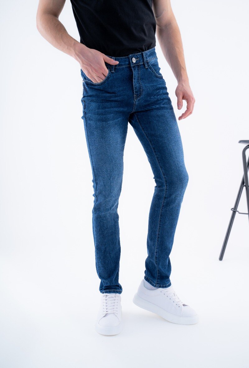 Wholesaler Omnimen - Slim washed basic jeans