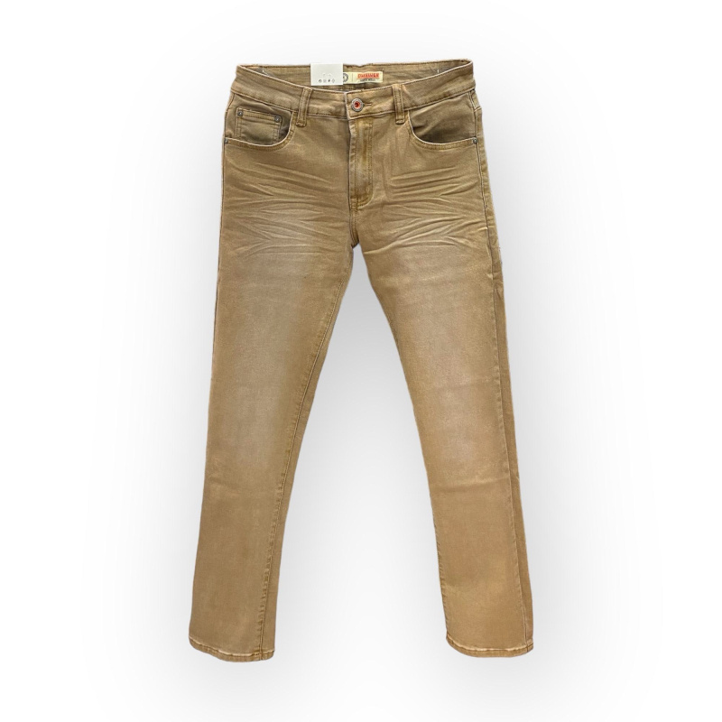 Wholesaler Omnimen - Straight Fit Jeans Camel