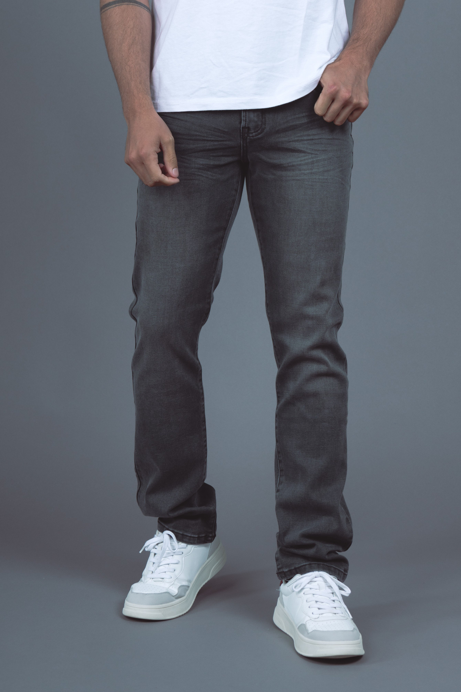 Großhändler Omnimen - Gerade geschnittene Jeans - KHAKI Farbe