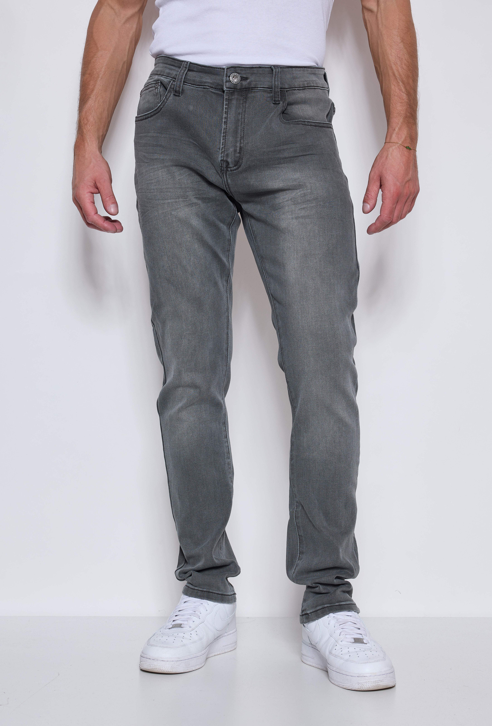Großhändler Omnimen - Slim-Fit Khaki Stretch Jeans - Komfort