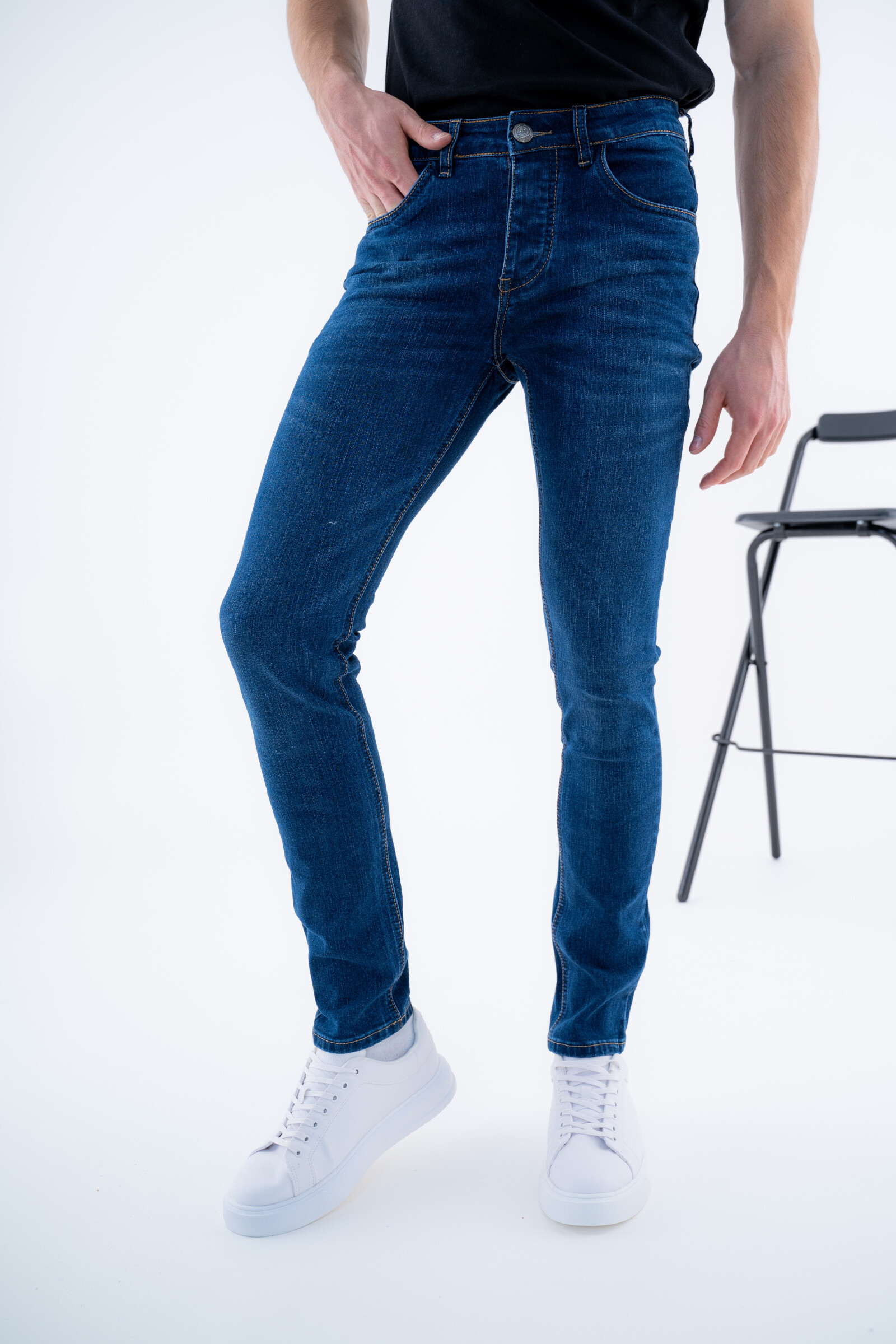 Großhändler Omnimen - Jeans Mann schlanker grundlegender Trend