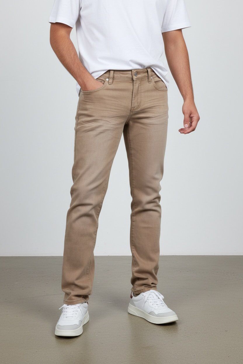 Großhändler Omnimen - Herren Jeans Regular Fit - Camel