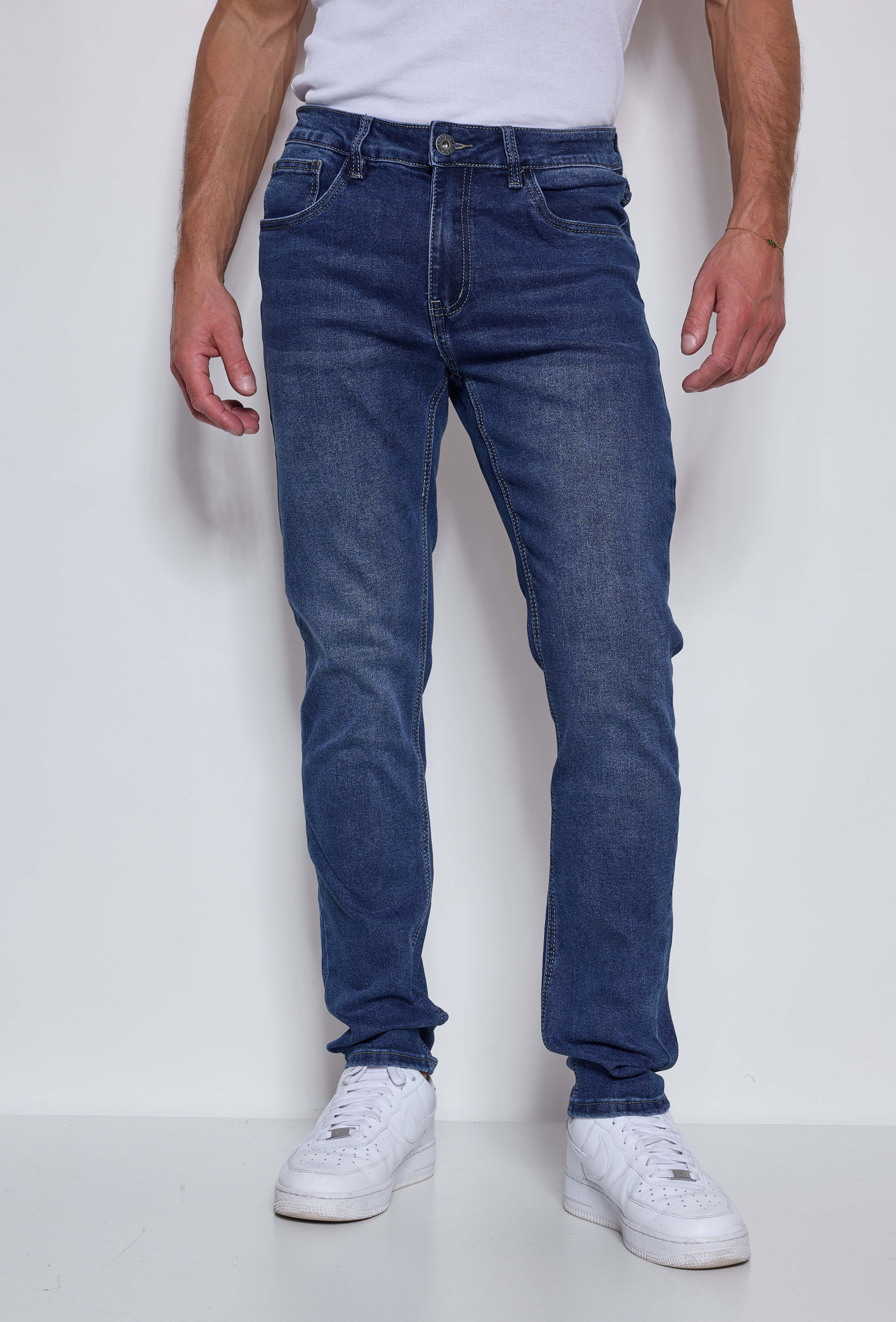 Mayorista Omnimen - Vaqueros Hombre Azul Denim Corte Confort