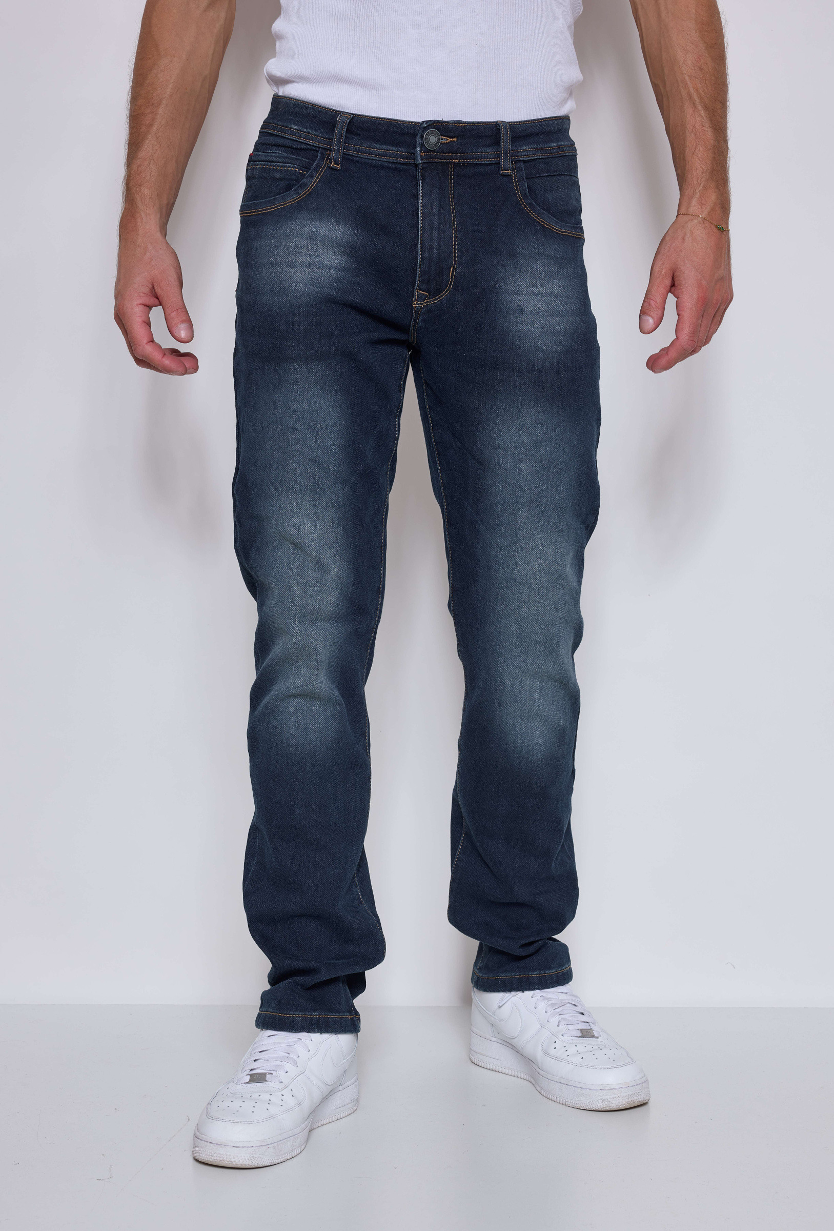 Grossista Omnimen - Jeans Classici a Taglio Dritto con Fodera Spessa in Pile