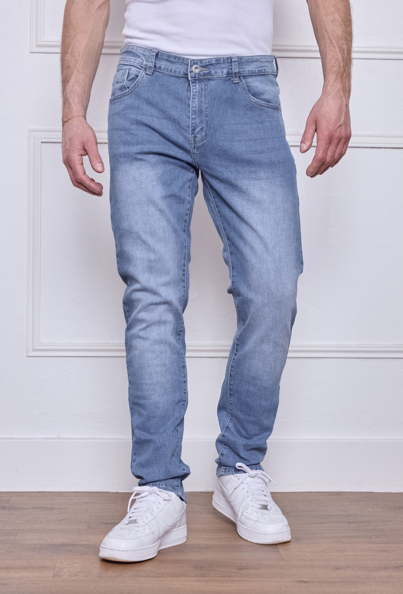 Großhändler Omnimen - Herrenjeans Hellblau - Slim Fit