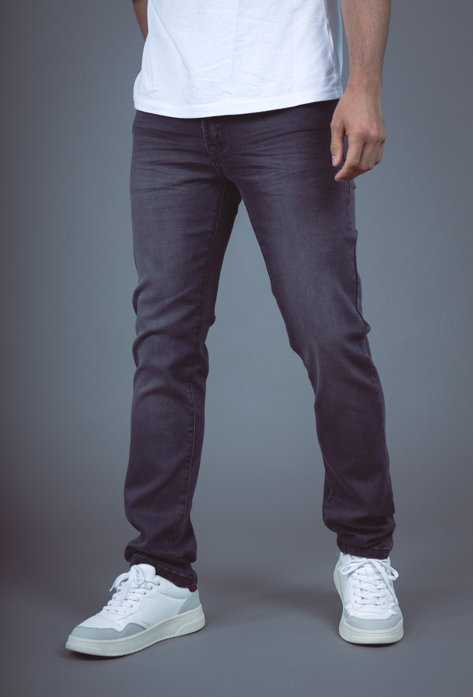 Großhändler Omnimen - Regular Fit Jeans - Verwaschenes Grau