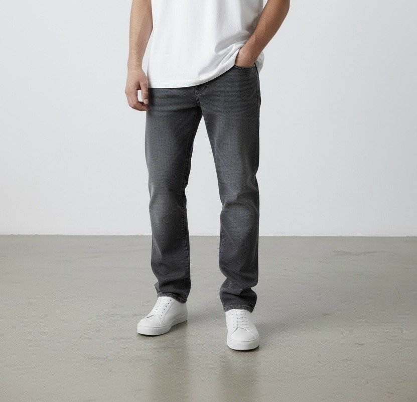 Wholesaler Omnimen - Regular Fit Jeans - Washed Grey