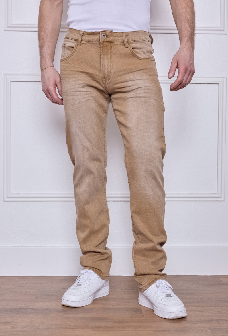 Großhändler Omnimen - Herren Jeans Regular Fit - Camel