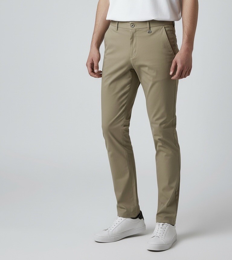 Wholesaler Omnimen - Men's Structured Bi-stretch Chino Pants - Comfortable